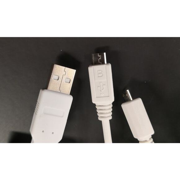 5 Pack. 3ft USB to Micro USB Cable. White. 5PC Cord. For Charging Cellphone - Picture 2 of 5
